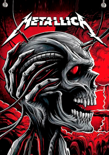 Textilní vlajka-Metallica 3