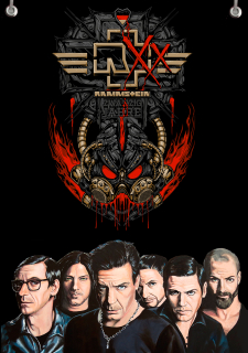 Textilní vlajka-Rammstein