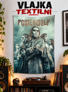 Textilní vlajka-Powerwolf