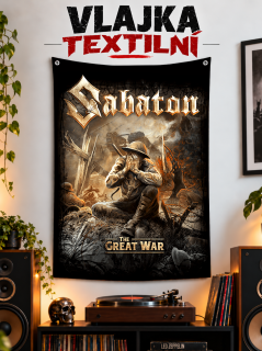Textilní vlajka-Sabaton War