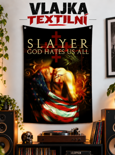 Textilní vlajka-Slayer God