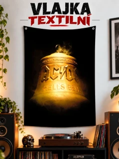 Textilní vlajka-ACDC 1