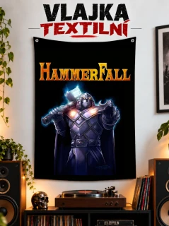 Textilní vlajka-Hammerfall