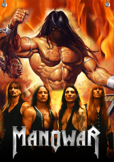 Textilní vlajka-Manowar
