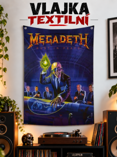 Textilní vlajka-Megadeth