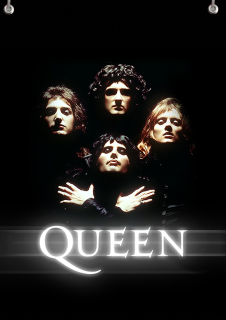 Textilní vlajka-Queen 2