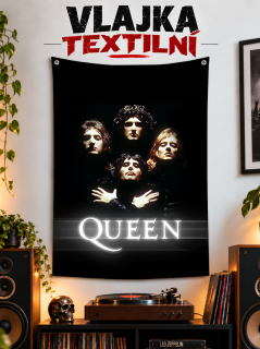 Textilní vlajka-Queen 2
