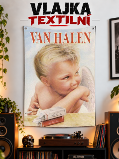 Textilní vlajka-Van Halen