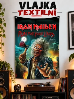 Textilní vlajka-Iron Maiden 02