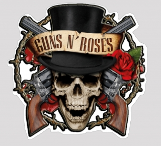 Samolepka ořez-Guns and Roses