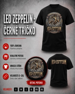Tričko černé-Led Zeppelin 3