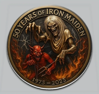 Podtácek kulatý-Iron Maiden 50 A