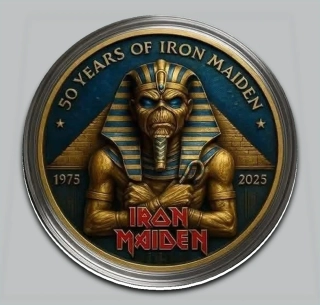 Podtácek kulatý-Iron Maiden 50-B