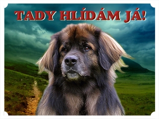 Tabulka na plot-Leonberger 2