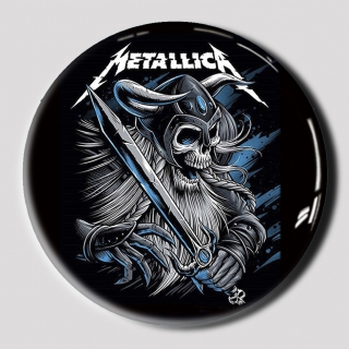 3D Samolepka 3 cm-Metallica 2