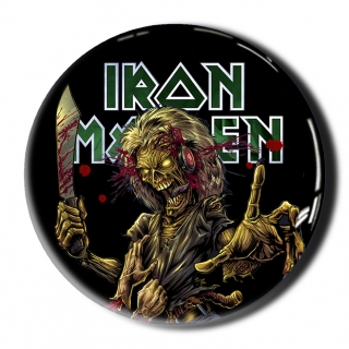 3D Samolepka 5 cm-Iron Maiden 1