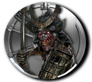3D Samolepka 5 cm-Iron Maiden 8