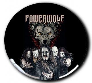 3D Samolepka 5 cm-Powerwolf 1
