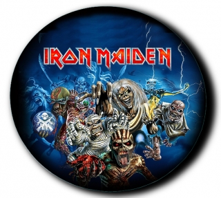 3D Samolepka 8 cm-Iron Maiden 5
