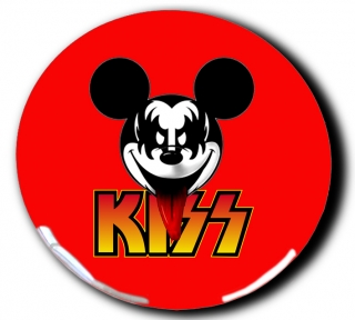 3D Samolepka 8 cm-Kiss 2