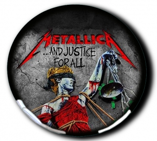 3D Samolepka 5 cm-Metallica Justice
