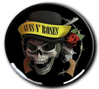 3D Samolepka 5 cm-Guns and Roses