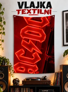 Textilní vlajka-ACDC 3