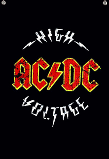 Textilní vlajka-ACDC Voltage