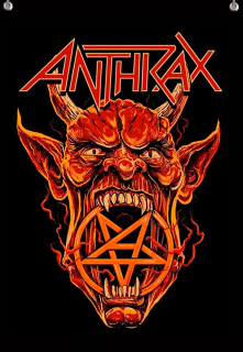 Textilní vlajka-Antrax