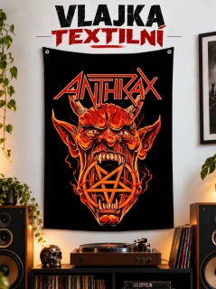 Textilní vlajka-Antrax