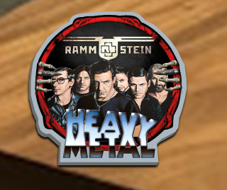Podtácek Metal-Rammstein 1