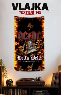 Textilní vlajka 145-Acdc 1