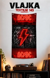 Textilní vlajka 145-Acdc 3