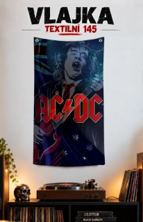 Textilní vlajka 145-Acdc 4