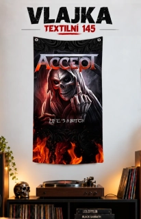Textilní vlajka 145-Accept