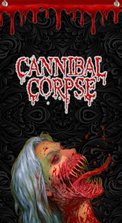 Textilní vlajka 145-Cannibal Corpse 1