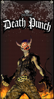 Textilní vlajka 145-Five Finger Death Punch 3