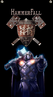 Textilní vlajka 145-Hammerfall