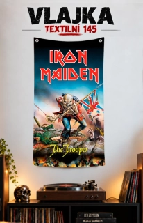 Textilní vlajka 145-Iron Maiden 1