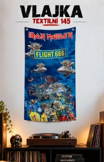 Textilní vlajka 145-Iron Maiden 2