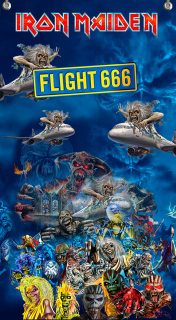 Textilní vlajka 145-Iron Maiden 2