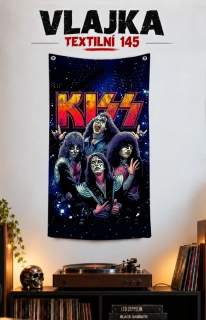 Textilní vlajka 145-Kiss 1