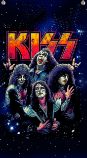Textilní vlajka 145-Kiss 1