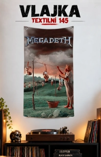 Textilní vlajka 145-Megadeth 1