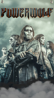 Textilní vlajka 145-Powerwolf 1