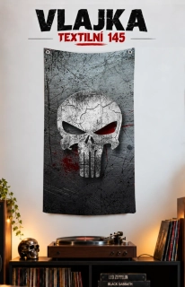 Textilní vlajka 145-Punisher