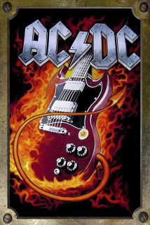 Plechová tabule-ACDC 1