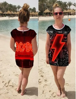 Plážové šaty-ACDC