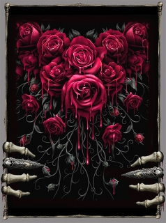 Nášivka A4-Gothic rose