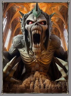 Nášivka Záda-Iron Maiden Eddy 1
